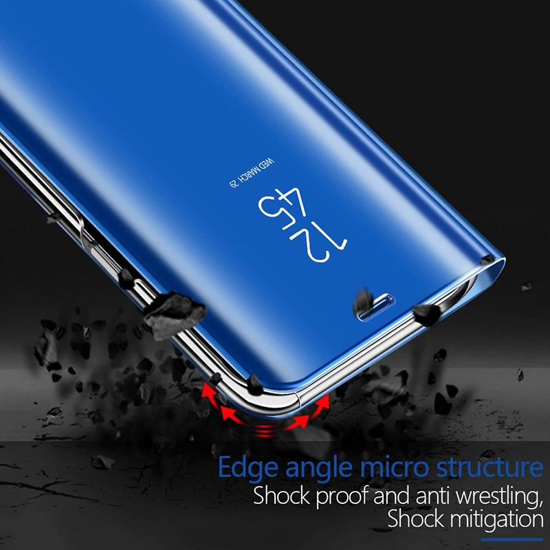 Veidrodis, Flip Case For Samsung Galaxy Note 20 Ultra Prabangių Aiškiai Matyti PU Odos Padengti Samsung Note 20 Smart View Atveju Note20