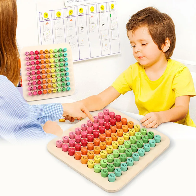 99 Daugybos Lentelė Montessori Ugdymo Mediniai Žaislai Vaikams, Žaislai Matematikos Aritmetikos Mokymo Priemonių Vaikams Dovanos