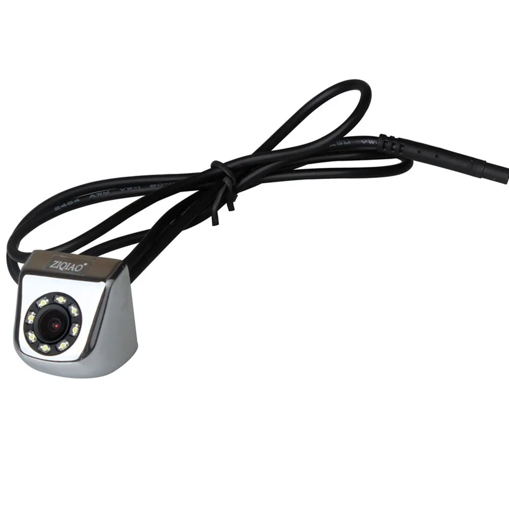ZIQIAO Universali Transporto priemonių Galinio vaizdo Kamera 8LED Metalo Vandeniui Automobilių Reikmenys Vaizdo Pagalbiniai Stovėjimo aikštelė, Atbulinės eigos Kamera HS011
