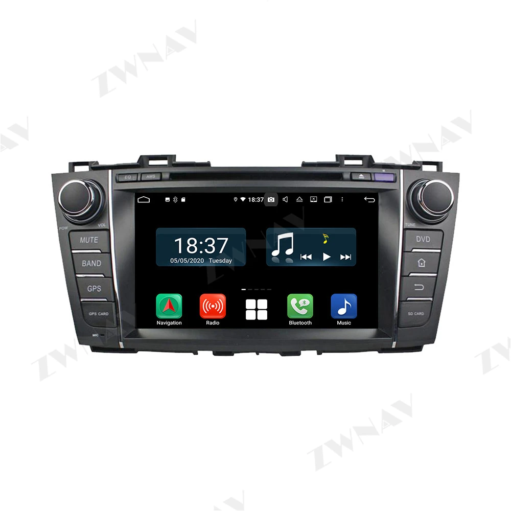 128GB Carplay Android 10.0 ekrano Automobilių DVD Grotuvas, Mazda 5 2009 m. 2010 m. 2011 m. 2012 automobiliu GPS Navi 