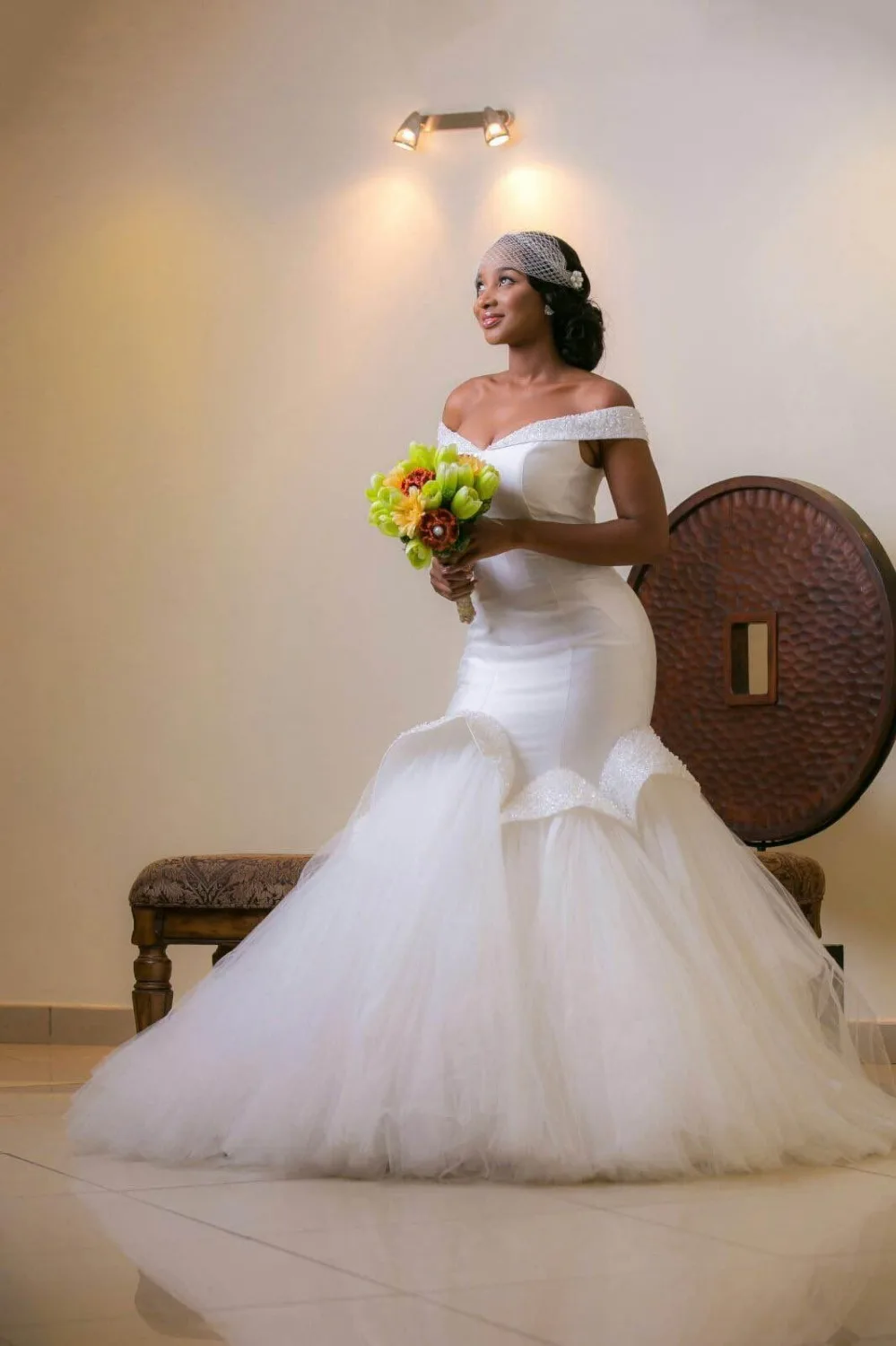Naujas Mados Afrikos Undinė Vestuvių Suknelės 2020 vestido de noiva Juoda Mergina Moterys nuo Pečių vestuvių Suknelė Vestuvių Suknelės