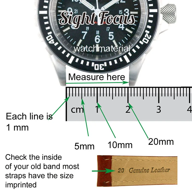 21mm Red Stitch Watchbands Piliečio Mido Victorinox Žiūrėti Dirželis Blauzdos Odos Apyrankės Relogio Masculino Orologio Reloj