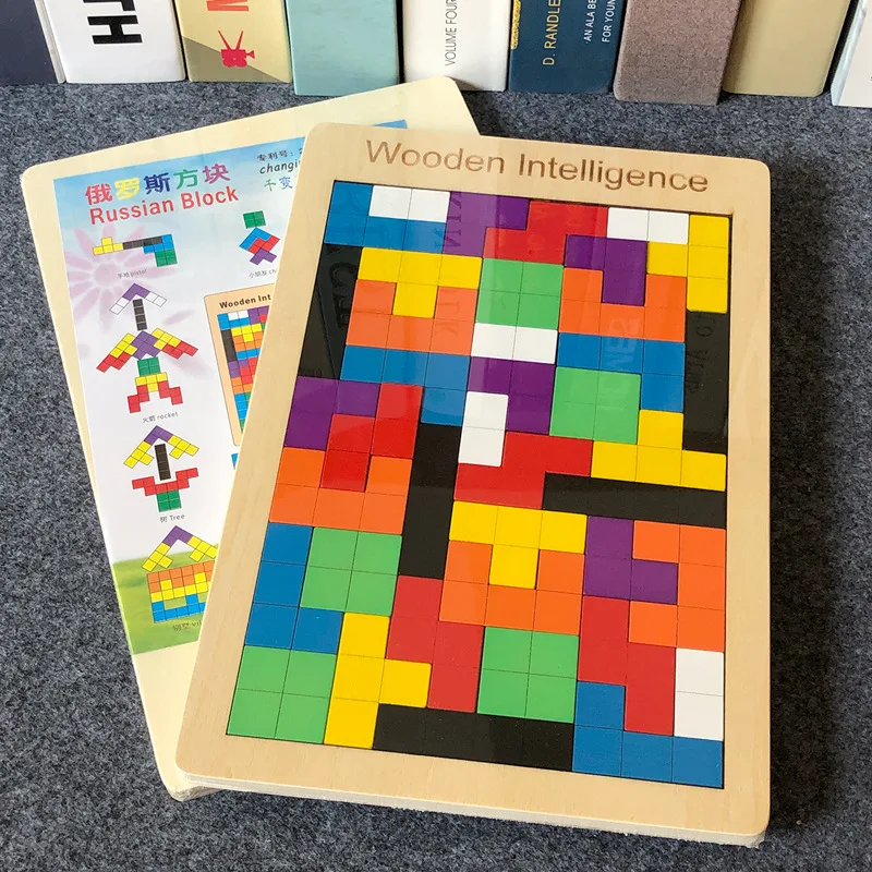Žvalgybos Mediniai Boutique Tetris Spalva Dėlionės pamatas Nepastovus Žaidimas Puzzle Vaikų vaikų Žaislų
