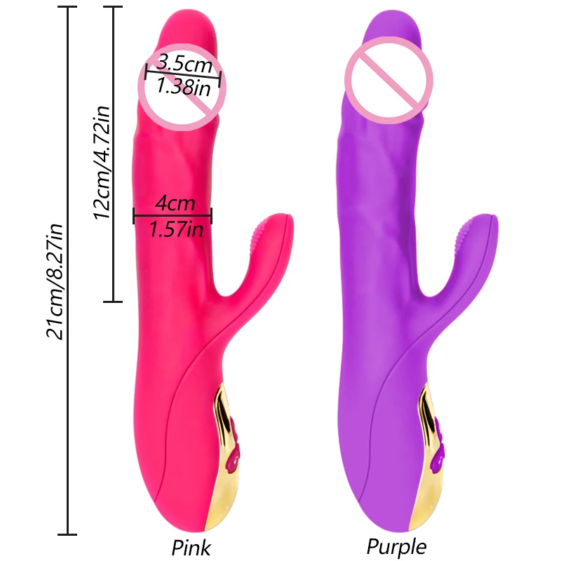 Magnetinio Impulso Automatinė Veržlus Vibratorius Moterims Šildymo Teleskopinis Dildo Masturbacija G-spot Klitorio Stimuliacijos Sekso Žaislas