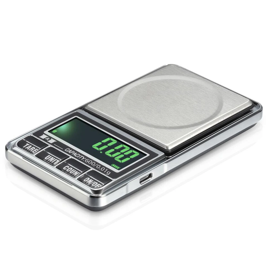 600g*0.01 g Elektroninėje Papuošalų Masto Skaitmeninės Kišeninės Svoris Mini Tikslumo Balansas USB Powered LCD Aukso Gramas Svėrimo Skalės