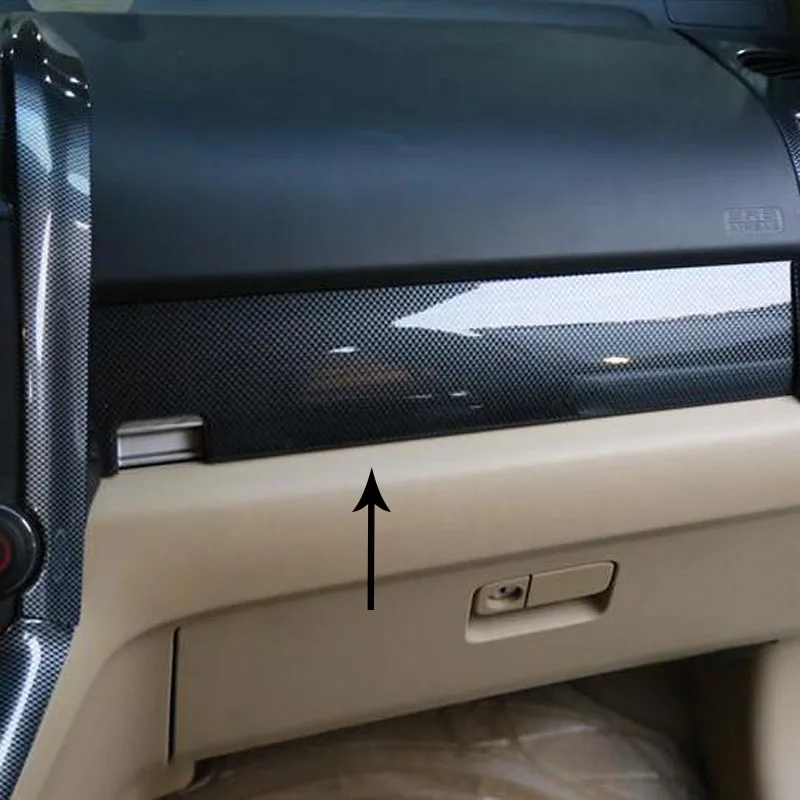 Automobilio salono modifikuotų anglies pluošto daiktadėžė apdailos juostelės keleivio priekinės horizontalios juostelės Honda CR-V CRV 2008 m. 2009 m. 2010 m. 2011 m.