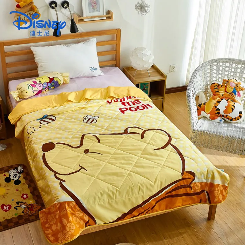 Disney Nauja Mikė pūkuotukas medvilnės animacinių filmų mesti antklodę, berniukas, mergaitė studentų vaikui 1,5 m, oro kondicionierius, antklodė, Antklodė patalynės komplektas