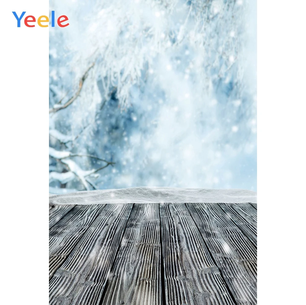 Yeele Žiemos Peizažas Mediniai Gražus Nukrito Snaigės Fotografijos Backdrops Asmeninį Fotografijos Fonas Fotostudija