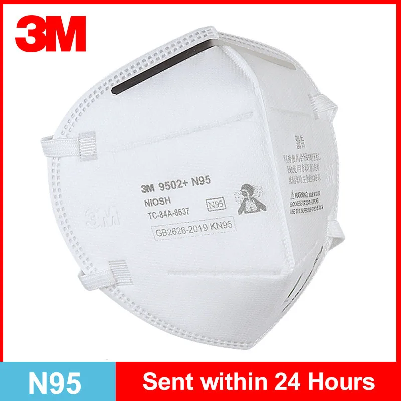 N95 Kaukė 3M 9502+ KN95 Daugkartinio naudojimo Veido Kaukės, Respiratorius KD2.5 Filtras Lankelis Saugos Kvėpuoti Burna Kaukė Originalus 3M Sandėlyje