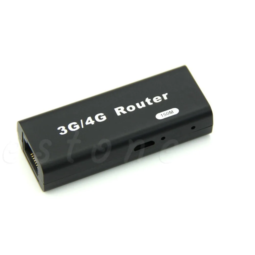 KARŠTO Mini Nešiojamas 3G/4G Wireless-N USB WiFi Hotspot AP Router 150Mbps Wlan, Lan RJ45