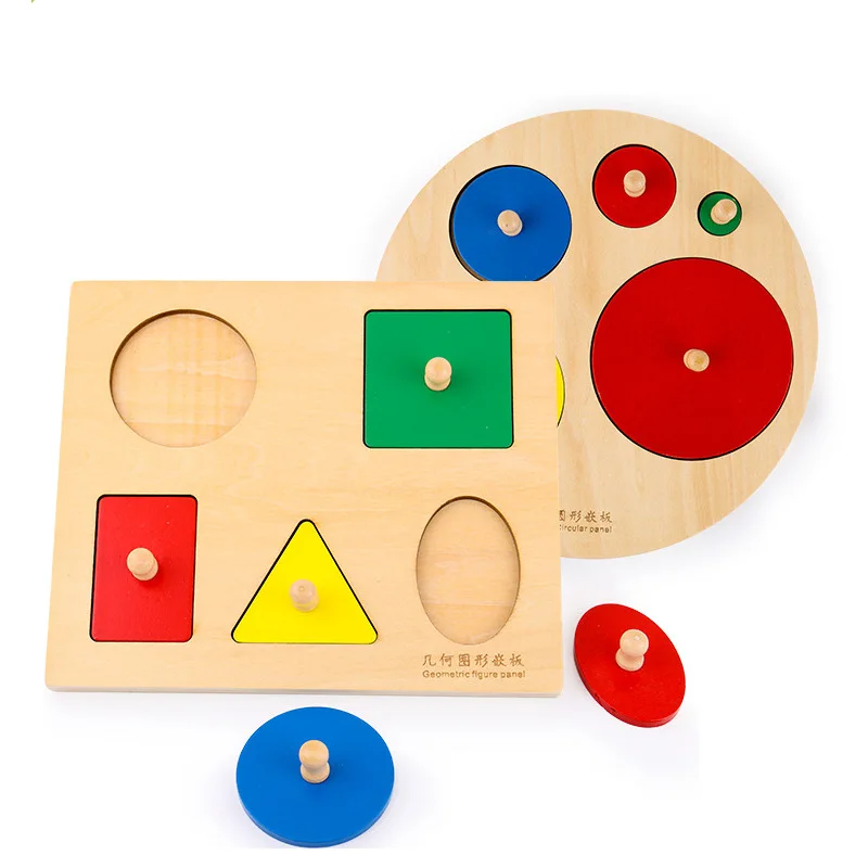 Klasikinis Mokymosi Švietimo Montessori Mediniai Matematikos Žaislai, Dėlionės, Žaislų, Vaikų Mokymo Įranga Išteklių Geometrijos Dovanos