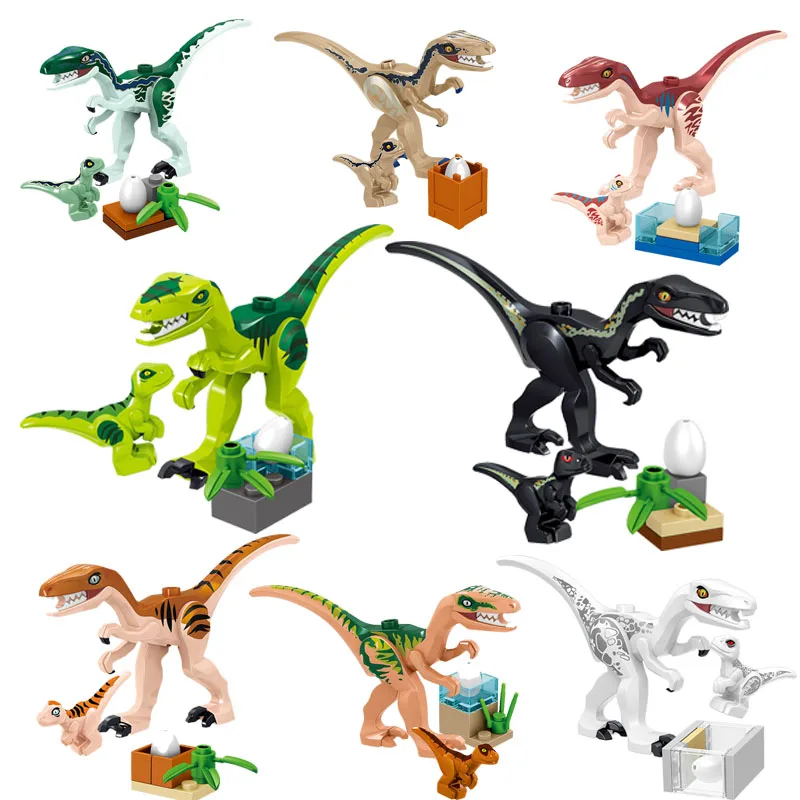 8pcs Juros periodo Pasaulyje Dinozaurų inkubatoriaus bazės Tyrannosaurus Rex raudona Stigimolokas diplodocus švietimo Žaislai Vaikams dovanos
