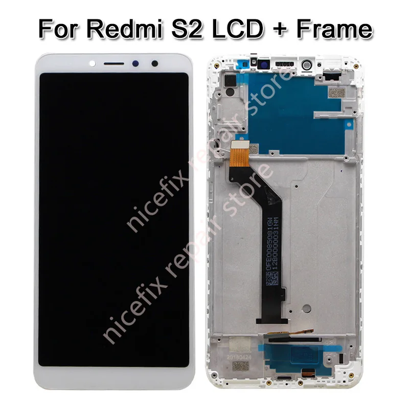 Už Xiaomi Redmi S2 LCD ekranas su Jutikliniu Ekranu, skaitmeninis keitiklis komplektuojami su rėmo redmi s2 LCD