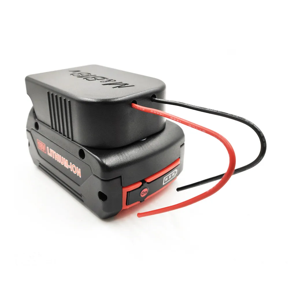Li-Ion Baterija Converter DIY Kabelių Išėjimo Ryšio Adapteris, skirtas Makita 18V Už Bosch 18V Ličio Baterijos Priedai
