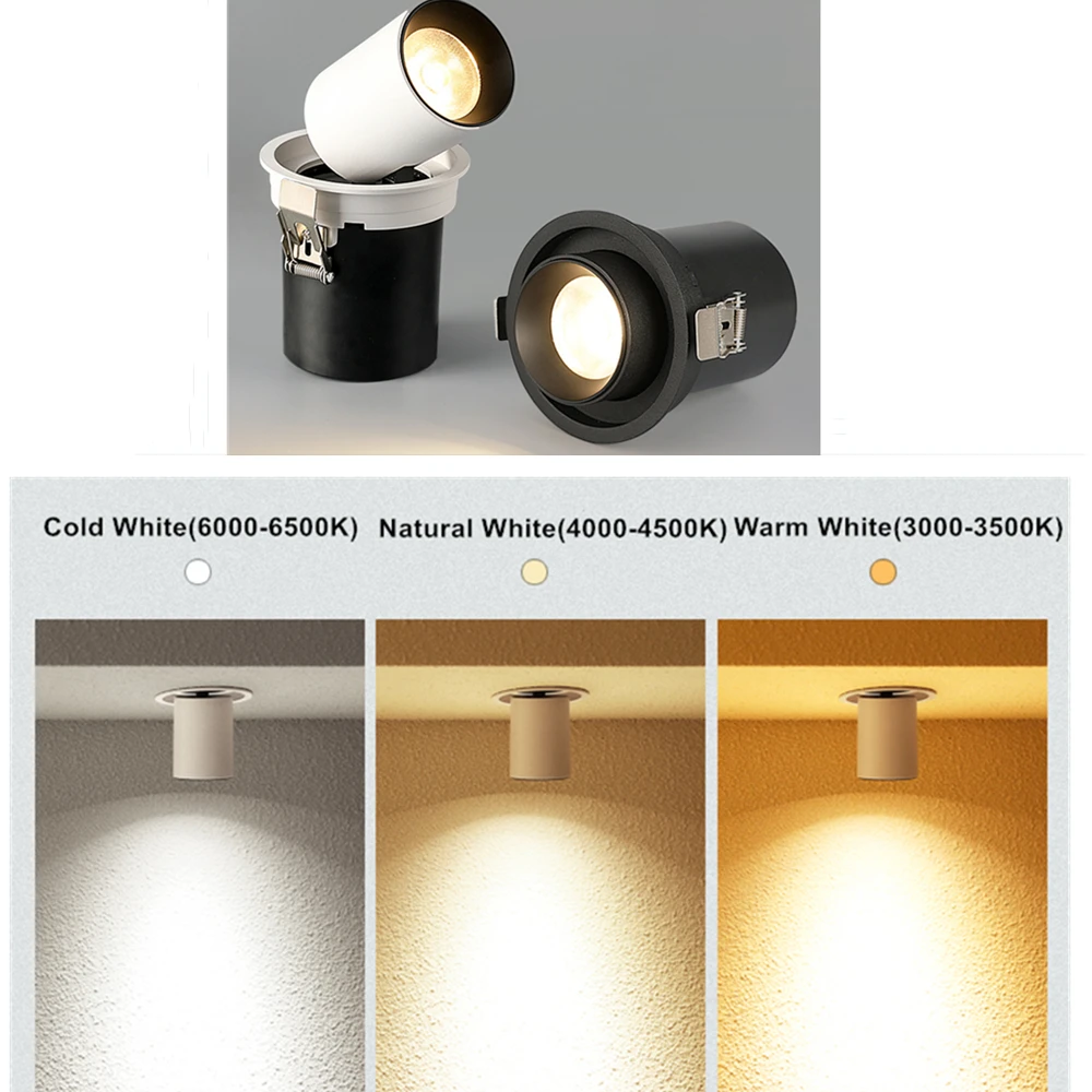 [DBF]2020 Kampo Reguliuoti Tampus COB Įleidžiamas LED Downlight 7W 10W 12W Apvalus LED Lubų Vietoje Šviesos Virtuvė, Gyvenamasis kambarys Patalpų