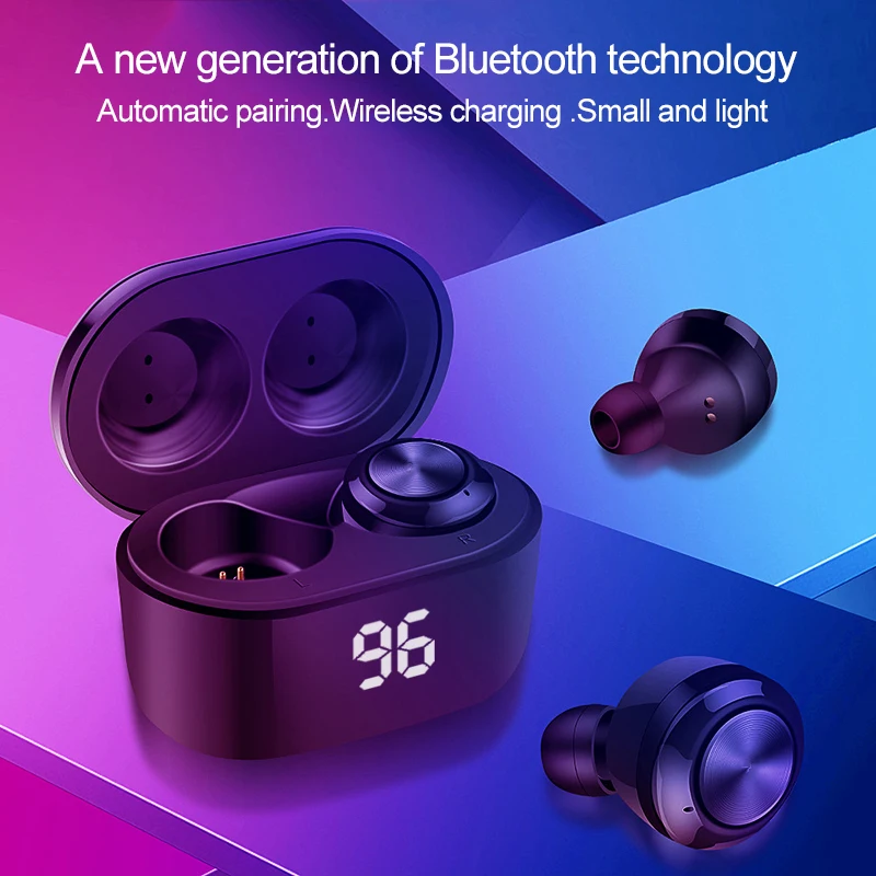 Naujos A6 Belaidės Ausinės Bluetooth 5.0 Ausinės TWS Mini ausų Sporto Veikia Rankų Paramos iOS/Android Telefonai HD Skambina