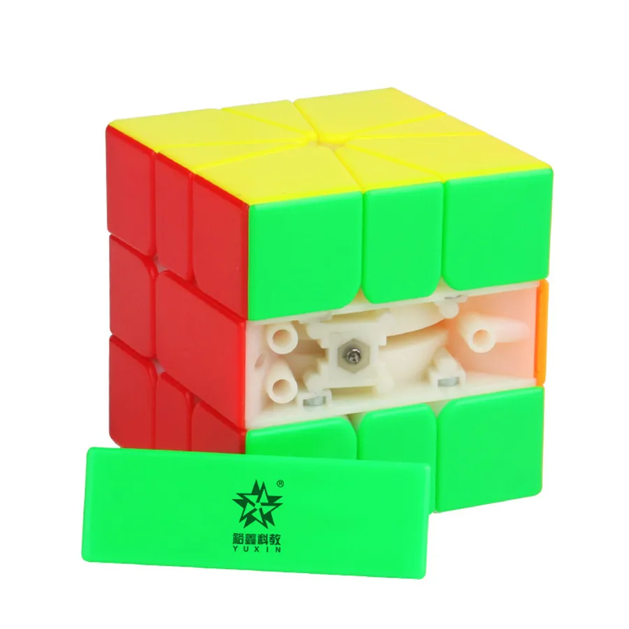 Mažai Magija Naujas SQ1 3x3x3 Spartus Magic Cube Pasukti Puzzle Brain Kibinimas 3x3 Yuxin Multi-Color Sklandžiai Stickerless IQ Žaidimas ABS