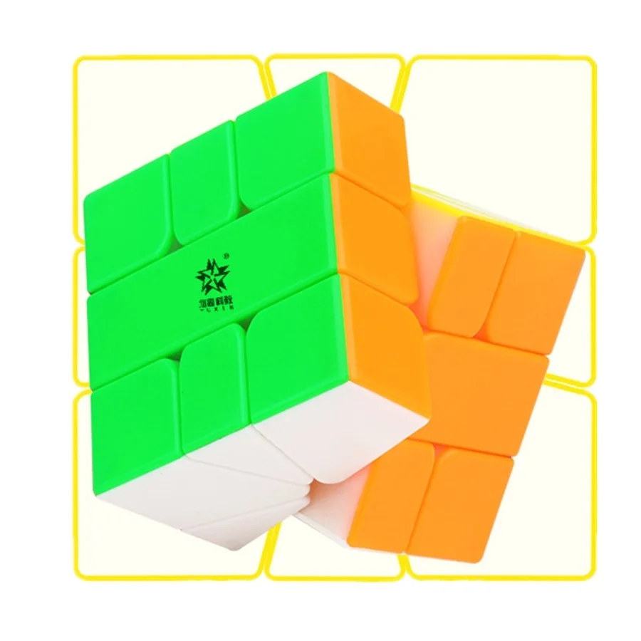 Mažai Magija Naujas SQ1 3x3x3 Spartus Magic Cube Pasukti Puzzle Brain Kibinimas 3x3 Yuxin Multi-Color Sklandžiai Stickerless IQ Žaidimas ABS