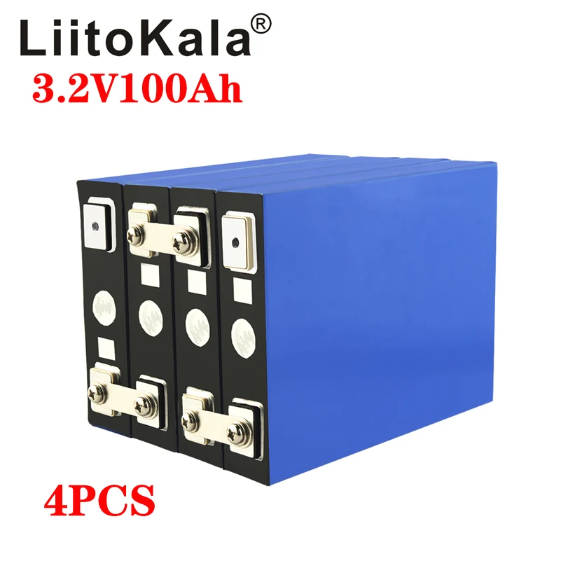 4pcs 3.2 V 100Ah LiFePO4 baterija Ličio geležies phospha 