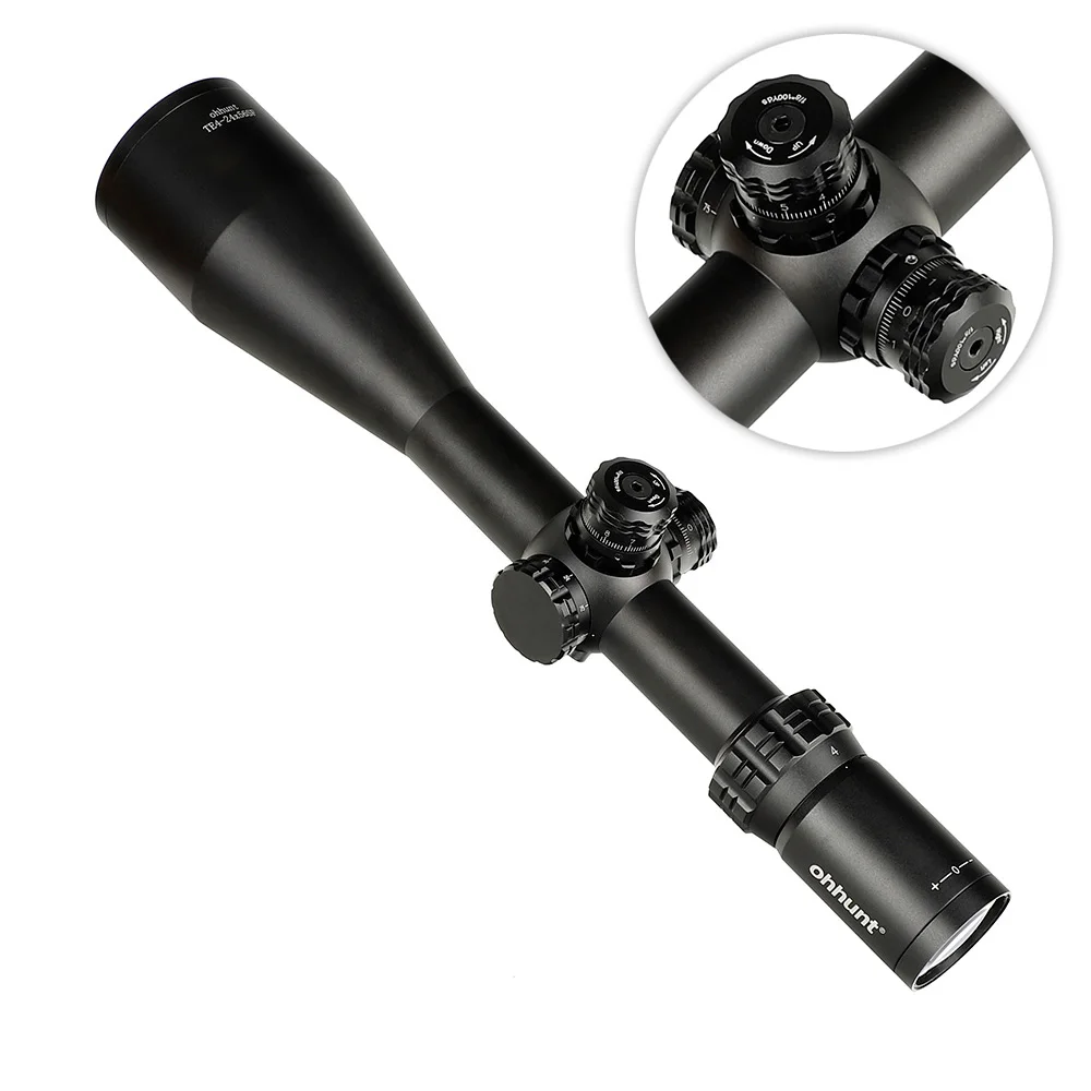 Ohhunt Plonas Kraštas 4-24X56 SF Medžioklės Optiniai Taikikliai Mil Dot Stiklo Tinklelis su Šoniniais Paralaksas Bokštelius iš Naujo Taktinis Riflescope