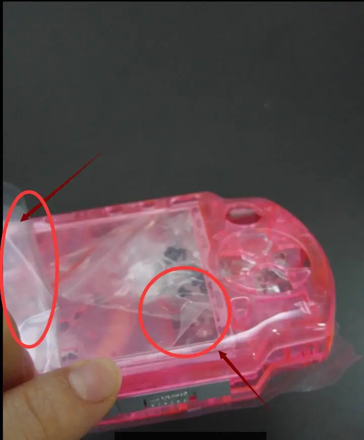 Nemokamas Pristatymas PSP Atveju Aišku, Crystal Būsto Korpuso Dangtelis, skirtas PSP 1000 2000 3000 Konsolę su Lukštais Mygtukų rinkinys