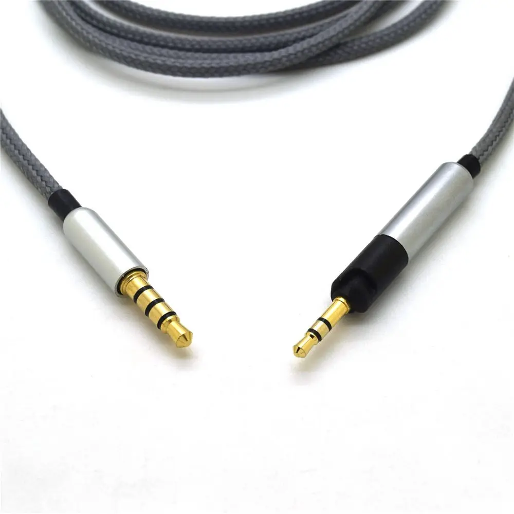 Ausinių laidą pratęsimo su mikrofonu 3.5 mm Male 2,5 mm Male Pakeisti Kabelį OFC Laidus Audio Technica ATH-M50x/M40x/M70x