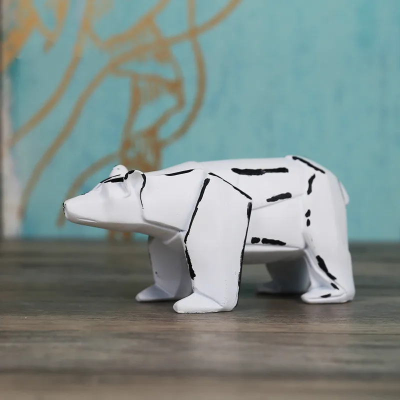 [MGT] Polar bear gyvūnų mažų papuošalų kūrybos geometrinis aspektas gyvūnų skulptūrų namų puošybos amatus