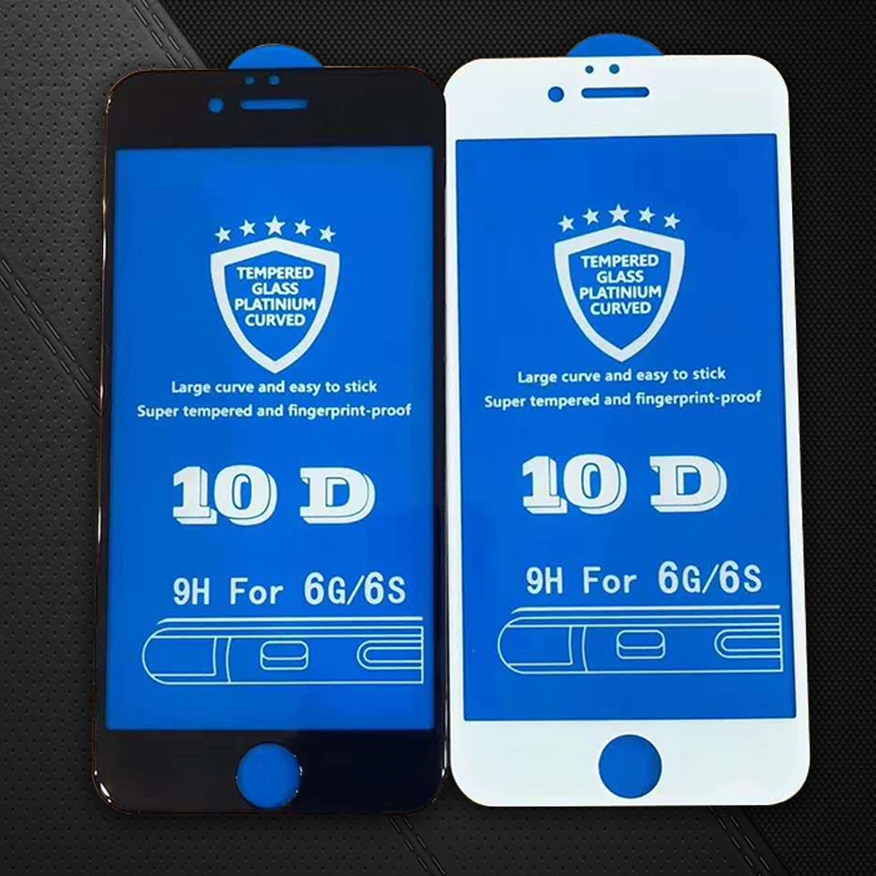 50pcs/daug 10D Visiškai Padengti Grūdinto Stiklo iPhone 11 12 pro max XR X XSMAX 6 6s 7 8 Stiklas Sprogimų Screen Protector Filmas