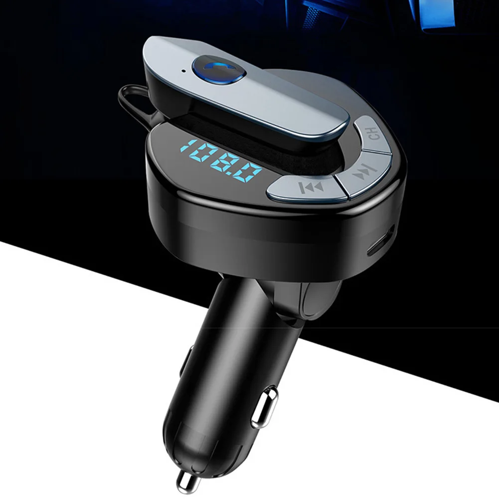 FM Siųstuvas Bluetooth V4.1 Imtuvas Moduliatorius MP3 Grotuvu Priedai USB Automobilių Garso Radijo Adapterį Rankas Nemokama Belaidžio Interjeras