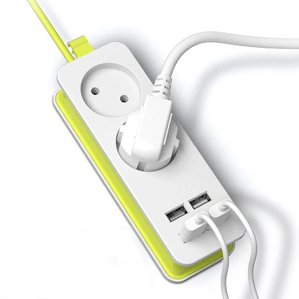 ES Plug Power Strip 2 AC Kištukas Kelionės Adapteris 1200W Kelis Nešiojamų 4 USB Įkroviklio Lizdas, 1.5 m Smartphonach, Tabletės