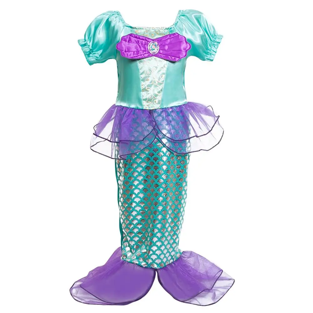 Undinė Cosplay Kostiumas mergaitėms sudaro šalies drabužių vaikams helovinas princesė arielis suknelė przybornik vaikų Mermaid Dress
