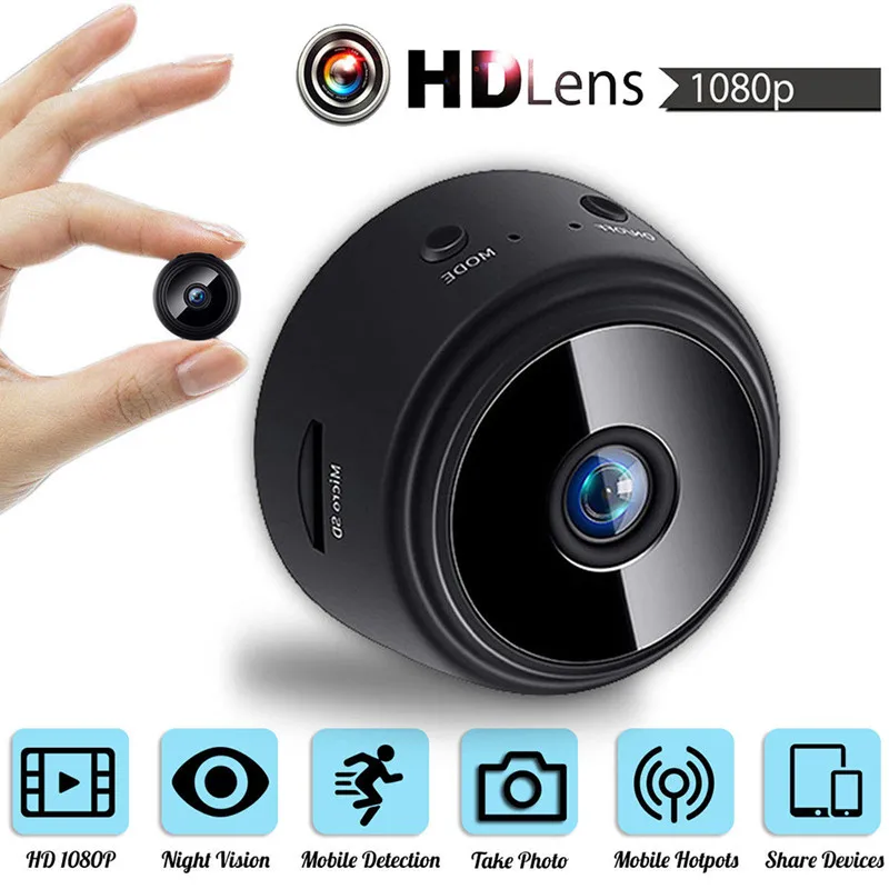 HD 1080P 150 laipsnių apžvalgos Kampas Belaidžio WiFi IP Tinklo Stebėti Saugumo Night Versija Cam A9 Mini Kameros / V380 Pro App 128G