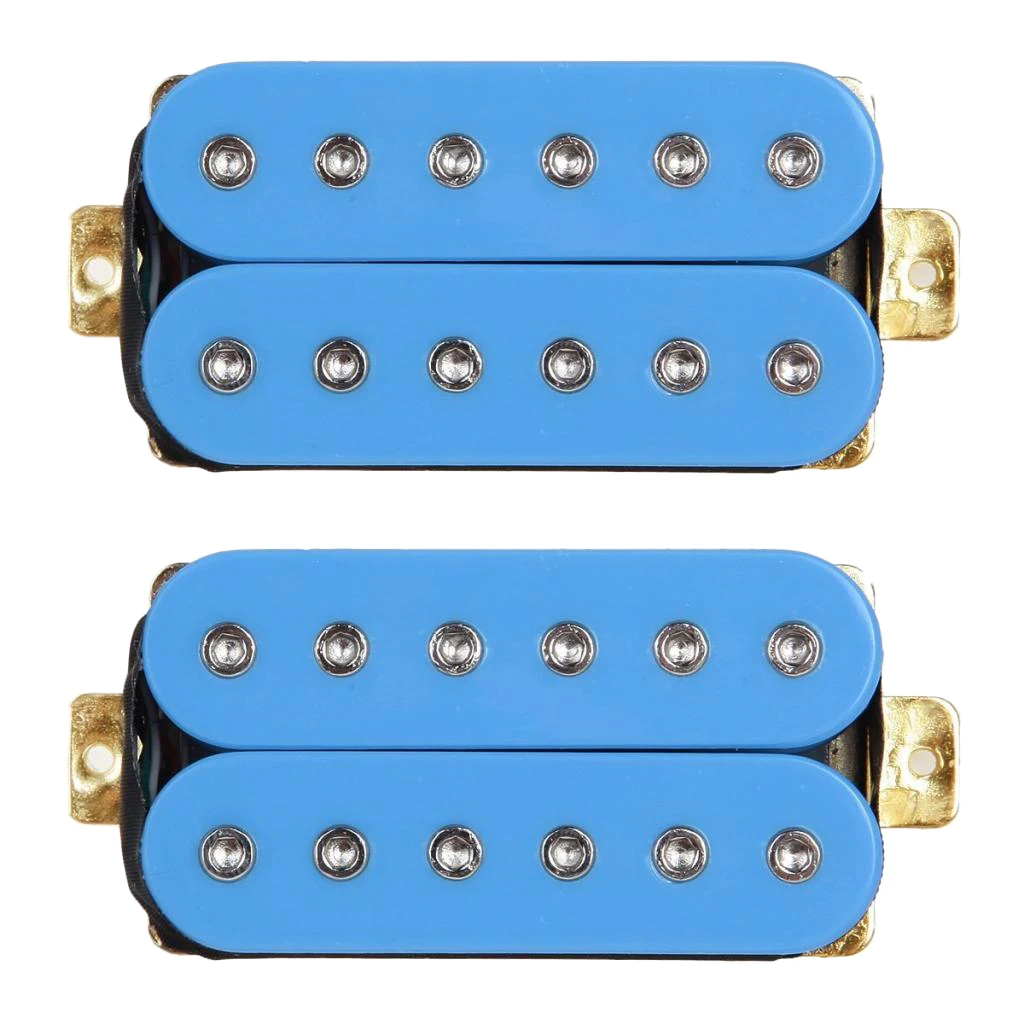 2vnt Blue Humbucker Paėmimas 50mm/52mm Elektrinių Gitarų Luthier Tiekimo