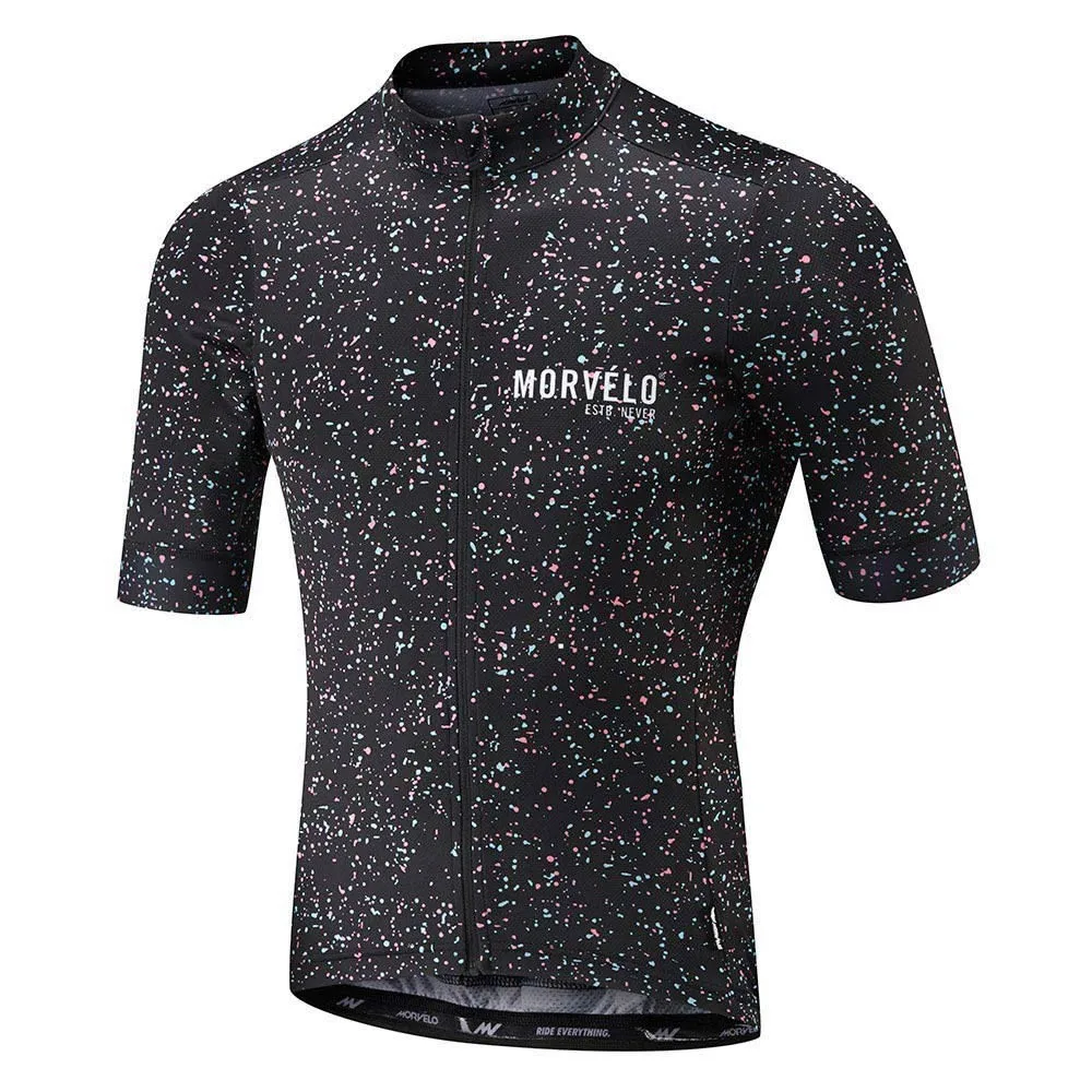 2018 morvelo naujausias pro komandos tilptų aukščiausios kokybės vyriški vasaros trumpomis rankovėmis dviračių megztiniai Dviračių megztiniai trumpomis rankovėmis marškinėliai