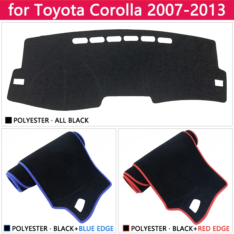 Toyota Corolla E140 E150 2007~2013 neslystantis prietaisų Skydelio Kilimėlis Padengti Trinkelėmis skėtį nuo saulės Dashmat Kilimų Automobilių Reikmenys. 2008 m. 2011 m. 2012
