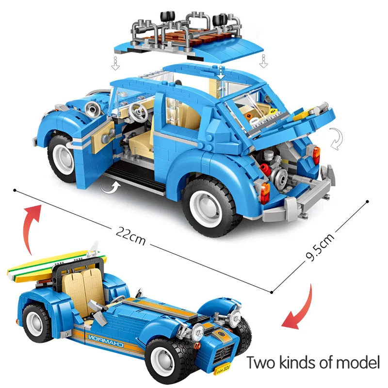 LOZ Technic Mini Blokai Transporto priemonės Assemable Švietimo Žaislai Vaikams Vabalas Creatored Policijos Sunkvežimis Automobilio Plytų Žaislai