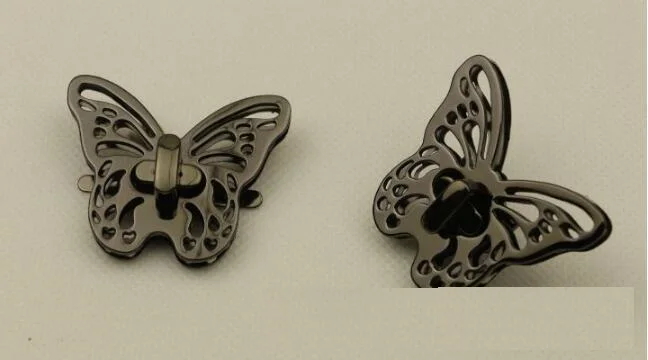 (10 VNT./daug) gamintojų, didmeninės rankinės metalo priedai drugelis twist lock
