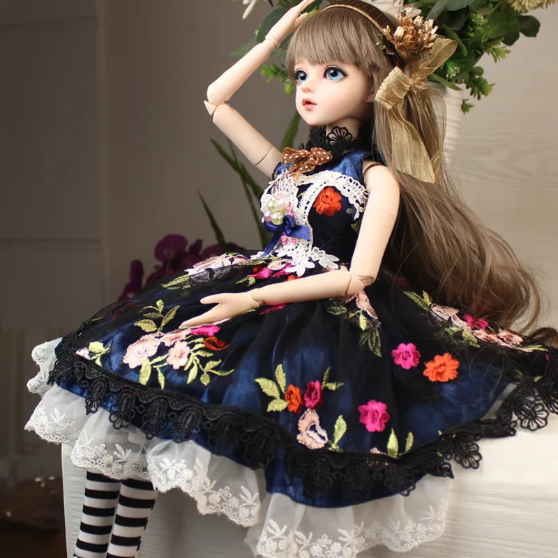 BJD 1/3ball sujungta Lėlės dovanos mergina Handpainted makiažas fullset Lolita/princess NEMEE Lėlė su drabužiais MAUD