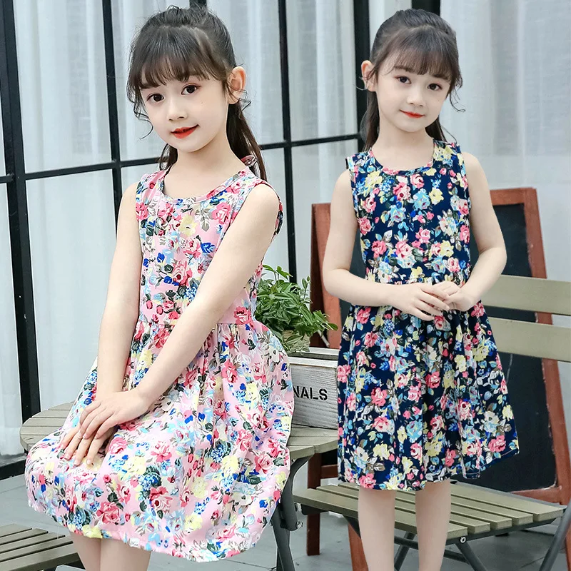 2020 metų vasaros gėlių mergaitės suknelė suknelė mergaitėms atsitiktinis suknelė baby girl apranga 2-12 metų amžiaus nemokamas pristatymas