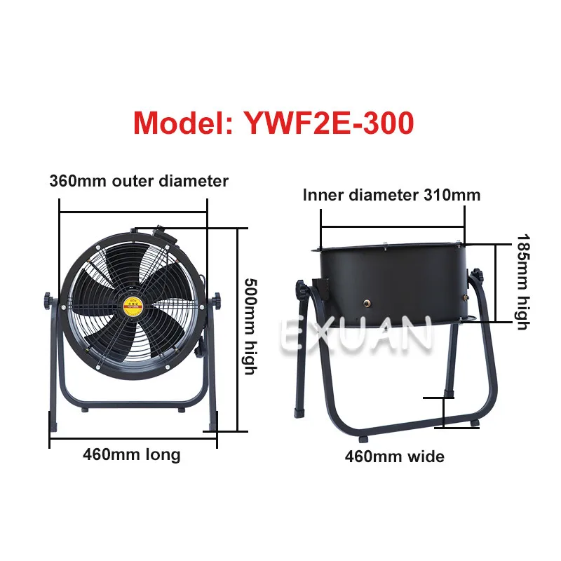 YWF su reguliuojamo greičio ventiliatorius išorės rotoriaus ašinis ventiliatorius Post-tipo pramoninių išmetamųjų dujų ventiliatorius Dirbtuvių grindys, ventiliatorius, Ventiliatorius