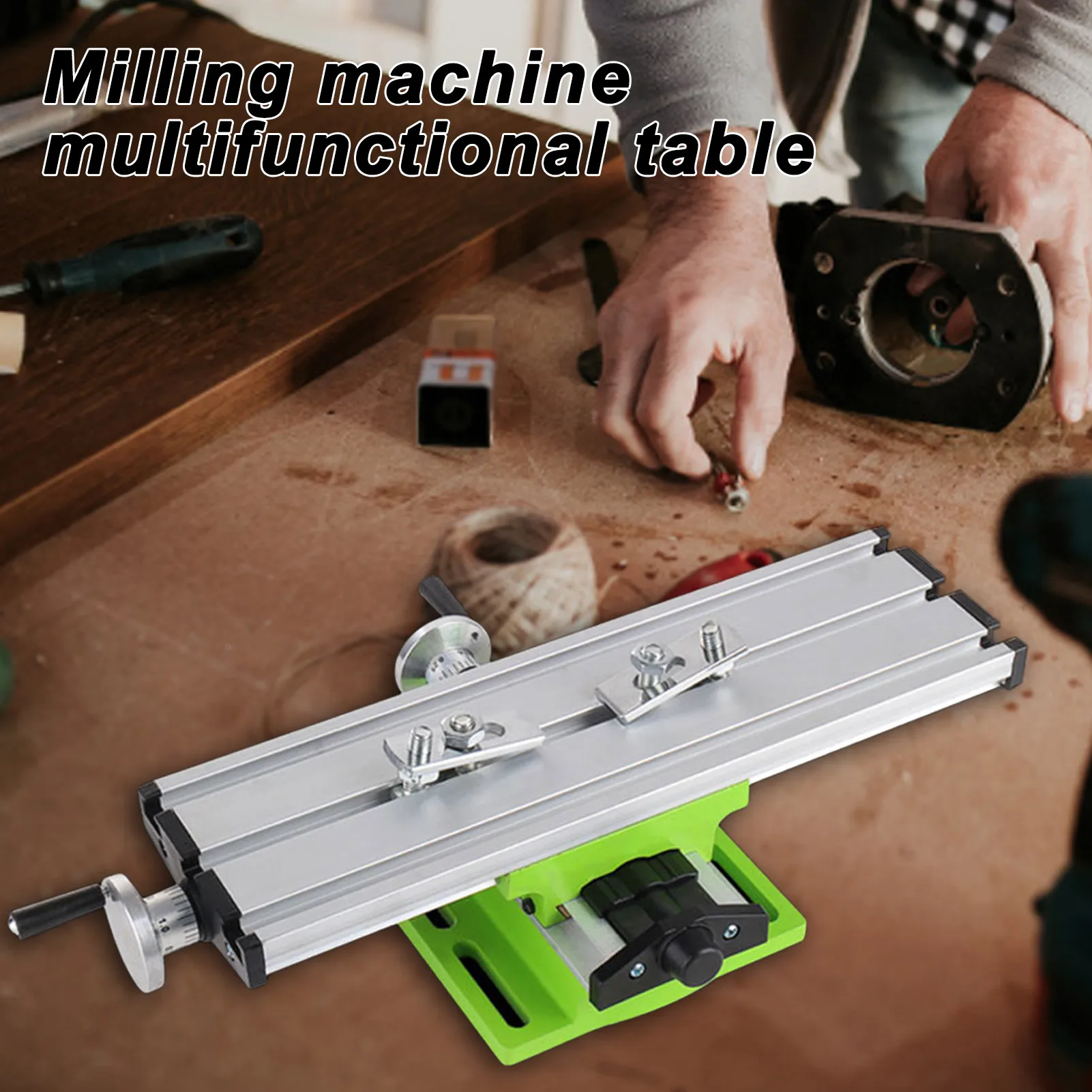 Frezavimo Stalo Multifunkcinis 3-T-slot Workbench Mašina Stendo Gręžimo Vizuoti rašomasis stalas X, Y Ašių Koordinačių Tikslinimo Lentelė