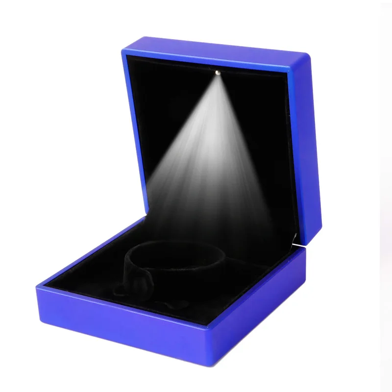 JAVRICK Premuim LED Šviesos Dalyvavimas Dėžutė Apyrankės Papuošalai Vestuvių Dovanų Dėžutėje Atveju Papuošalai Ekranas
