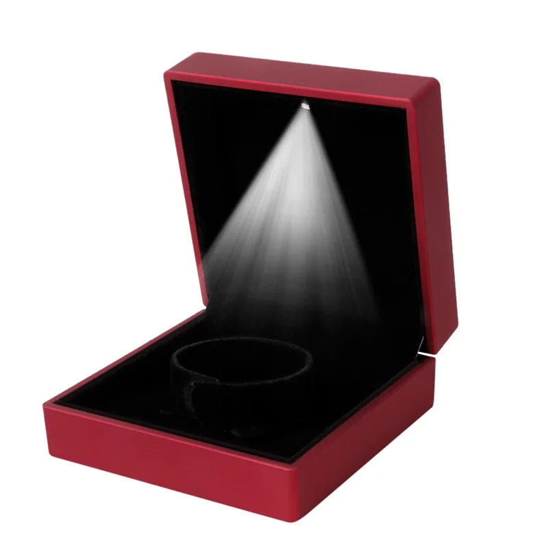 JAVRICK Premuim LED Šviesos Dalyvavimas Dėžutė Apyrankės Papuošalai Vestuvių Dovanų Dėžutėje Atveju Papuošalai Ekranas