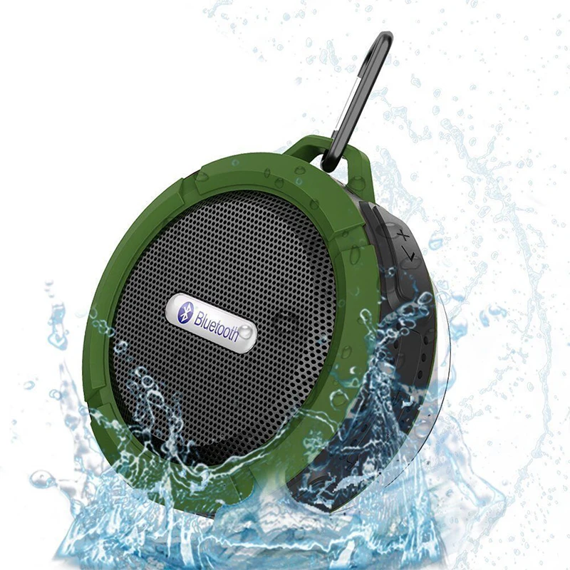 Mini Bluetooth Plastiko Nešiojamą Belaidį Garsiakalbį Skambučiams Laisvų Rankų Įranga Atspari Vandeniui Vonios Automobilių Paplūdimio Pėsčiomis Lauko Apdaila