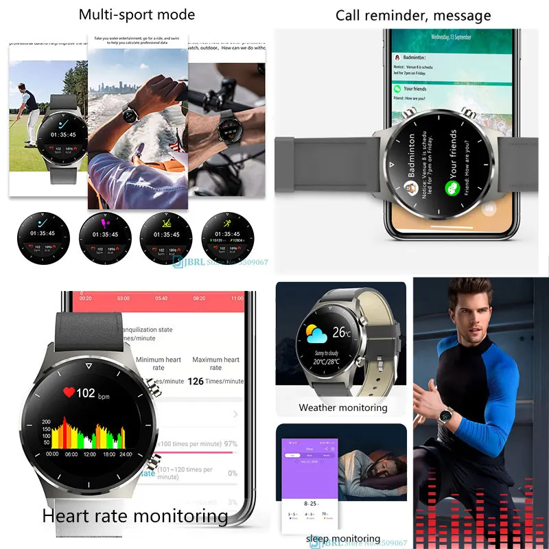 Naujas 2021 Smart Watch Vyrų Vyrų Smartwatch Elektronika Smart Laikrodis 