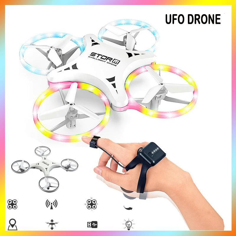 RC Drone UFO žaislai Žiūrėti Gestas Plaukioja kamuolys Sraigtasparnis Vertus Infraraudonųjų spindulių Elektroninių Quadcopter Interaktyvus Indukcijos dron Vaikams, žaislai