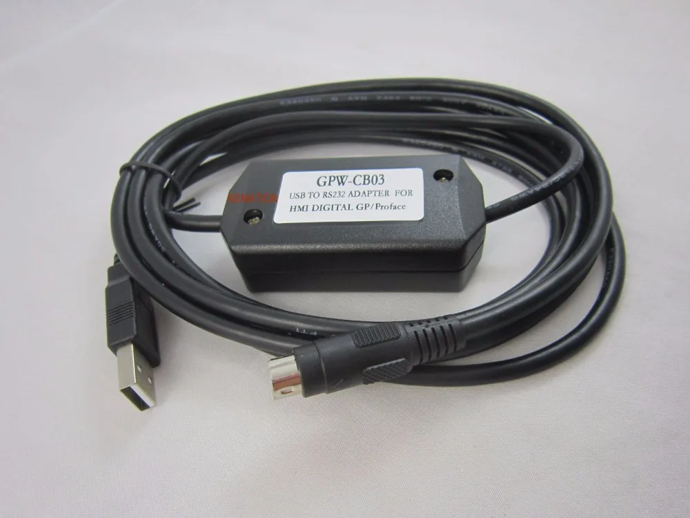 GPW-CB03 USB-GPW-CB03 USB-GPW-CB02 Programavimo Atsisiųsti Kabelis SKAITMENINIS GP touch panel HMI 2,5 M