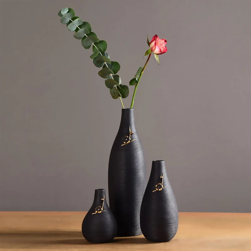 Klasikinės Keraminės Vazos Mažo Dydžio, Gėlių Kompozicijų Dekoro Namų Kambarį Apdaila Modernus Nordic Stiliaus Kambarį Vazonas
