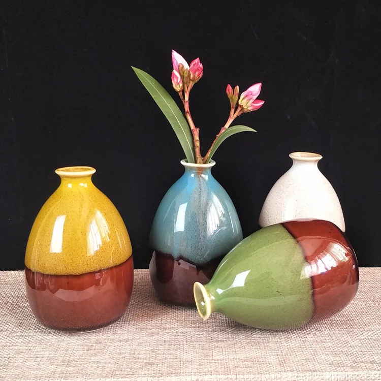 Mini Kūrybinės Keramikos, Porceliano Vaza Namų Stalo Apdailos Vaza Paprastas Grynas Rankdarbių Viduržemio Jūros Regiono Stiliaus Kinijos