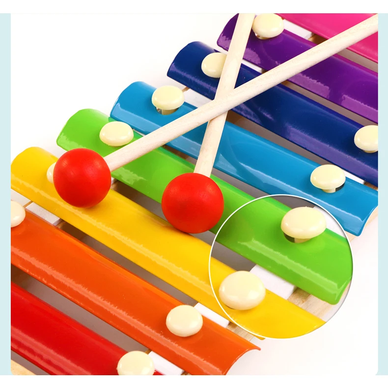 BalleenShiny Kūdikių Žaislų, Muzikos Instrumentų 8 Raktai Medinis, Muzikinis Žaislas Kselofonu Vaikų Švietimo Plėtros Žaislas Vaikui, Dovanos